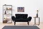 Atelier Del Sofa Nitta - Sofá-Cama de 2 Plazas Negro